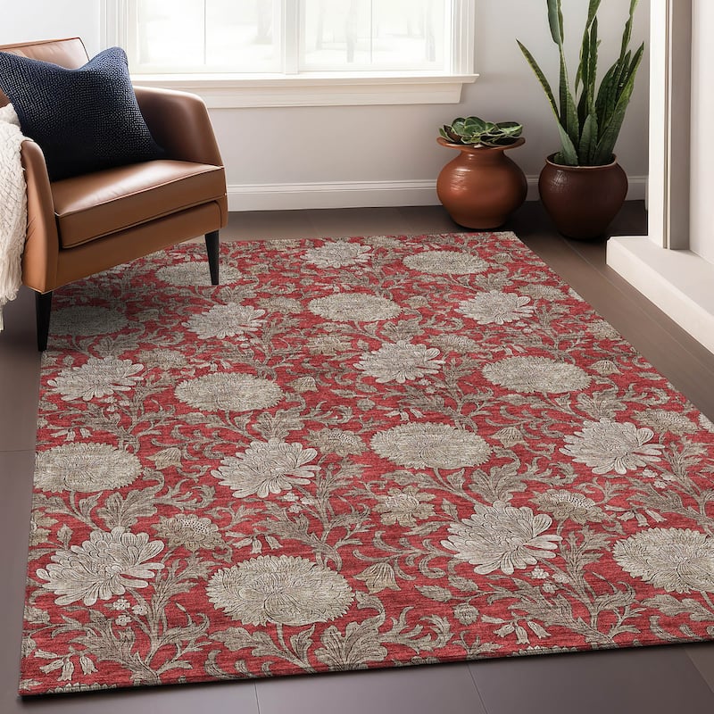 Premium Washable Super Soft Floral Mayfield Rug