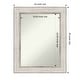 preview thumbnail 5 of 28, Non-Beveled Wood Bathroom Wall Mirror - Trellis Silver Frame - Trellis Silver 24 x 30 in