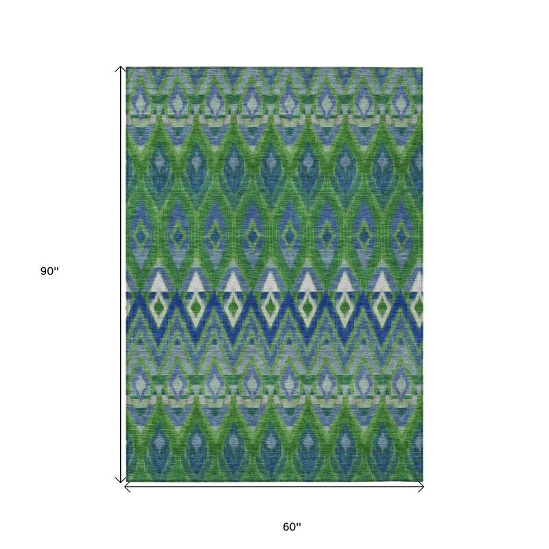 HomeRoots Southwestern Transitional Rectangle Outdoor Rug