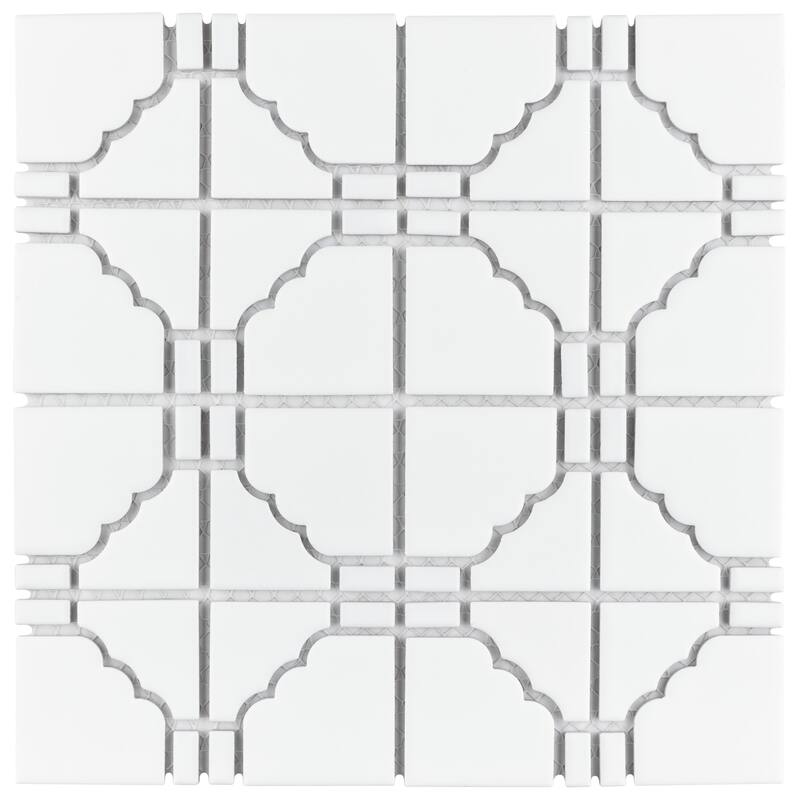 Merola Tile Osaka Matte White 11-7/8" x 11-7/8" Porcelain Floor and Wall Tile