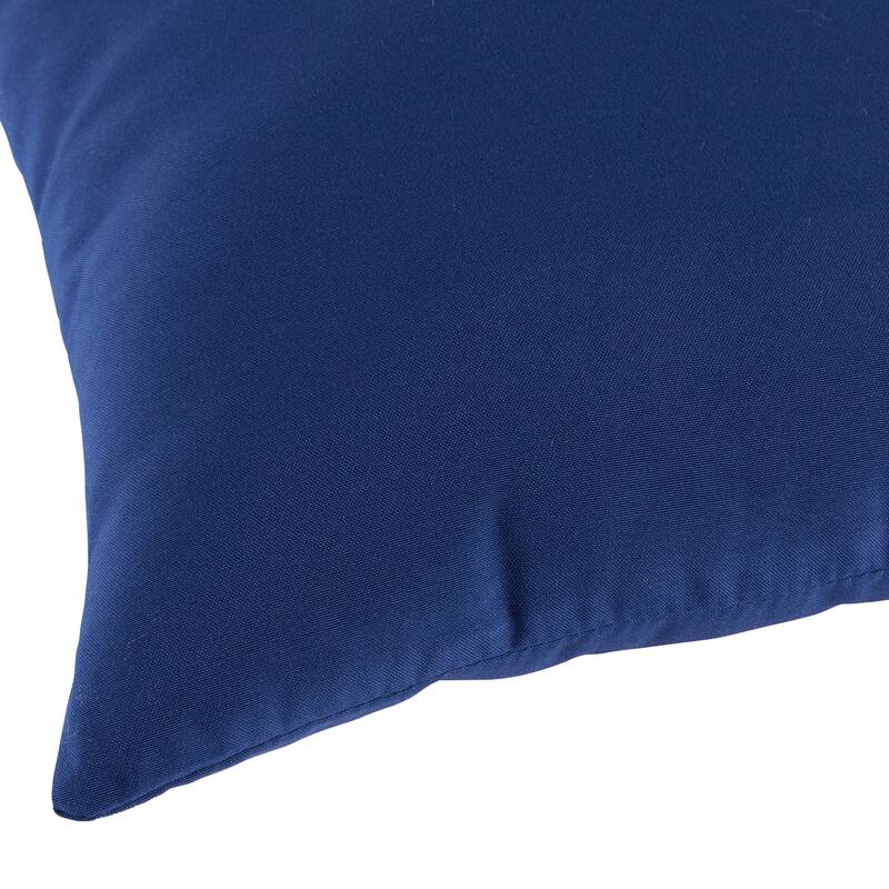 Marine Blue Outdoor 17-inch Accent Pillow (Set of 2) by Greendale Home Fashions