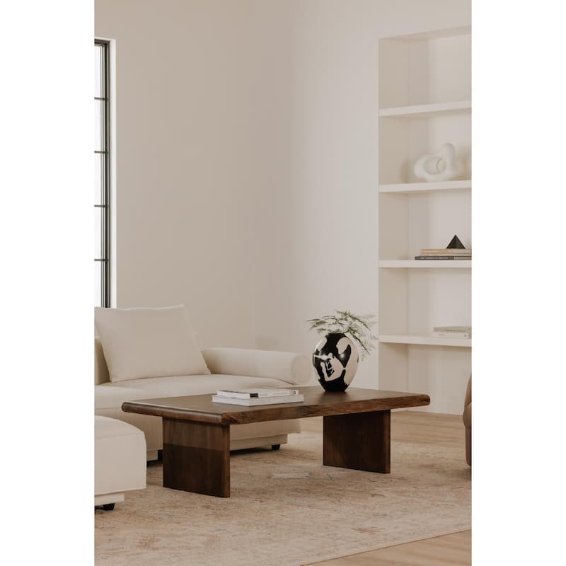 NADAAL STUDIOS Jorah, Wodden Coffee Table, Brown - 55 X 30 X 16
