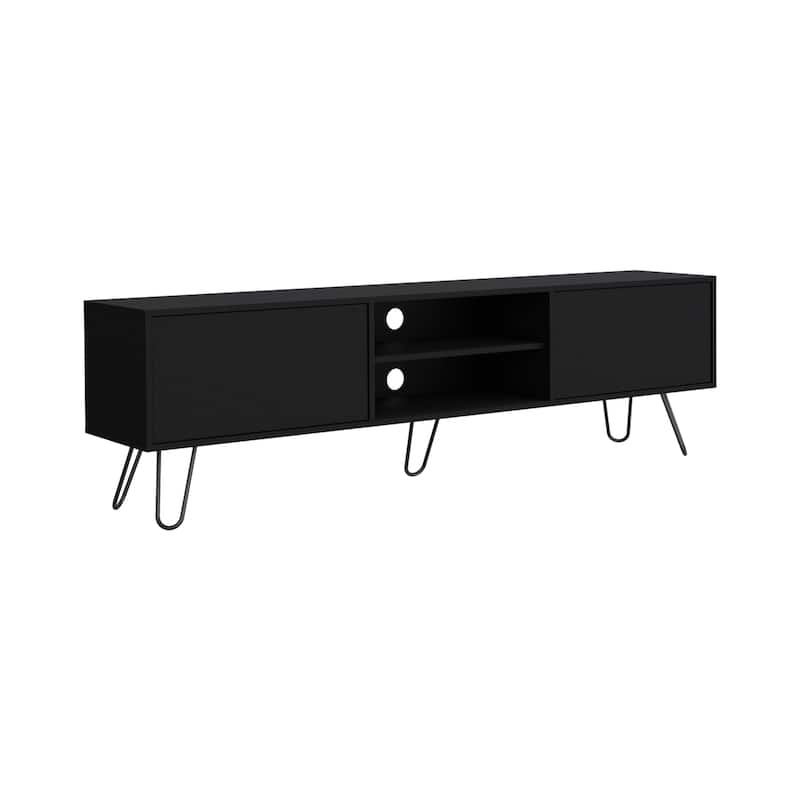 Vassel 2-Cabinet TV Stand Hairpin Legs