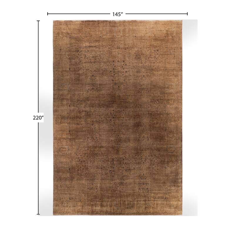 Overdyed One-of-a-Kind Hand-Knotted Area Rug - Beige - 12' 1" x 18' 4"
