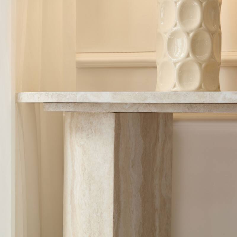 GDF Studio - Marcellis Faux Marble Rectangular Console Table