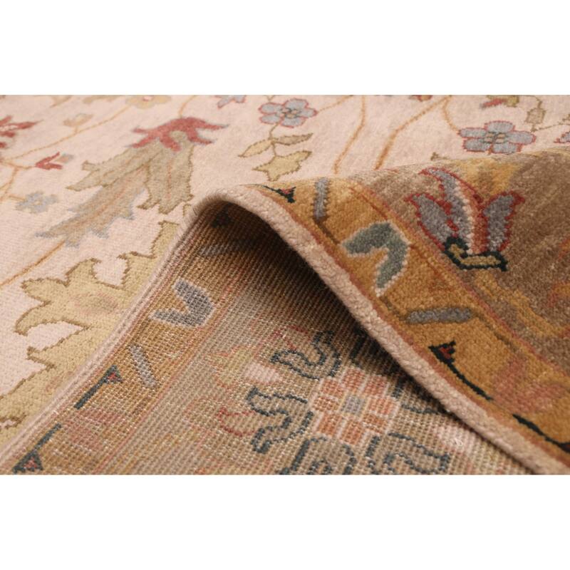 ECARPETGALLERY Hand-knotted Jules Serapi Ivory Wool Rug - 7'11 x 10'1