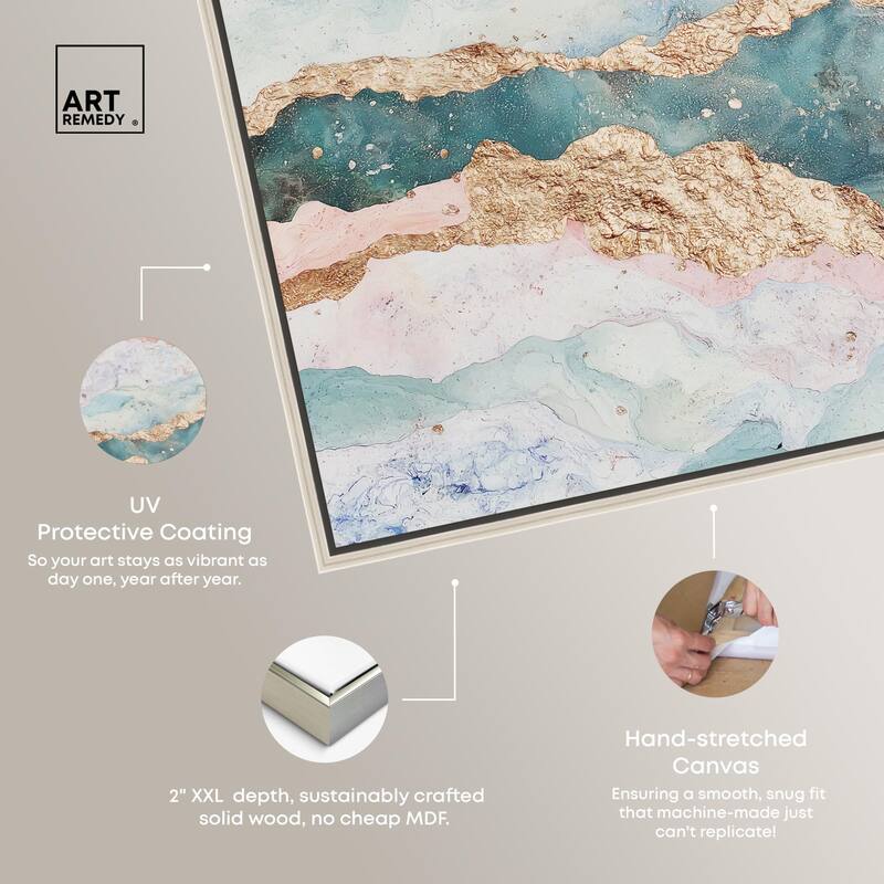 Rose Quartz Ridge Canvas by Art Remedy