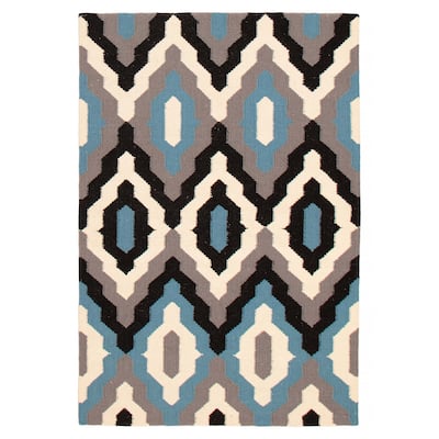 Ankara FW Grey Kilim 5'2" x 7'9" - 5'2 x 7'9