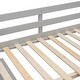 preview thumbnail 16 of 17, Full Size Loft Bed with Retractable Writing Desk and 3 Drawers, Grey