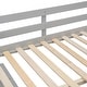 preview thumbnail 15 of 16, Modern Design Loft Bed with Retractable Desk, 3 Drawers, Storage Stairs and Shelves, Full Size, Grey