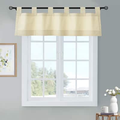 ThermaLogic Weathermate Insulated Cotton Tab Top Valance