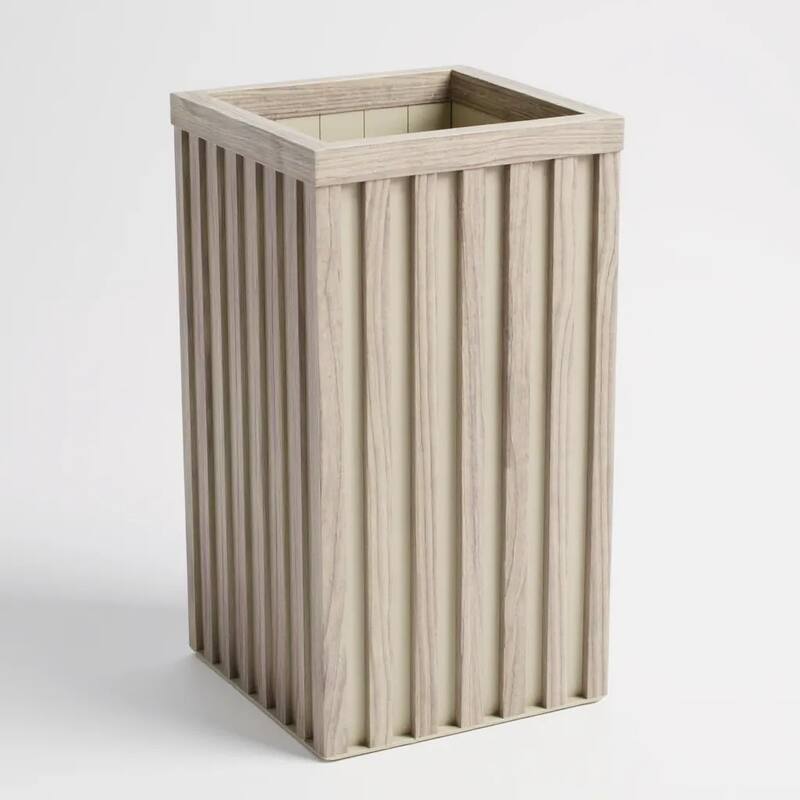 Square Grove Column Planter - Ash Brown