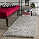 preview thumbnail 80 of 98, SAFAVIEH Indie Shag Hasna 2-inch Thick Rug 2'3" x 7' Runner - Grey - Runner