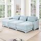 Option Sky Blue(3 Seat+3 Ottoman)