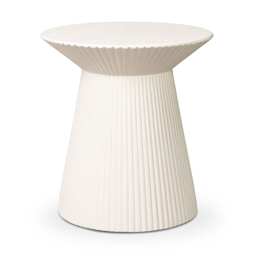 Vetra Sculptural Pedestal Concrete Side Table