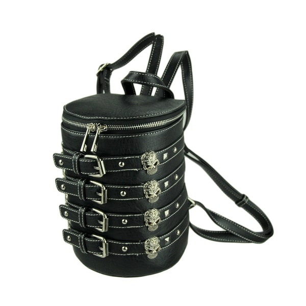 black studded backpack purse