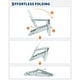 preview thumbnail 27 of 38, Folding Adirondack Chair, Outdoor Wooden Lounge Chair, Modern Lounger Adirondack Chair Ergonomic Extended Backrest