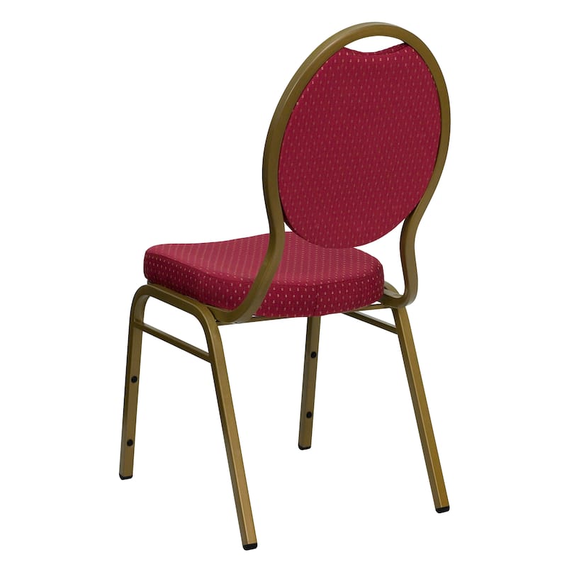 4 Pack Teardrop Back Stacking Banquet Chair