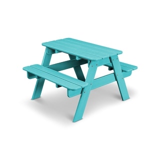 POLYWOOD Kids Outdoor Picnic Table | Overstock.com Shopping - The Best Deals on Kids' Table & Chair Sets | 17941530