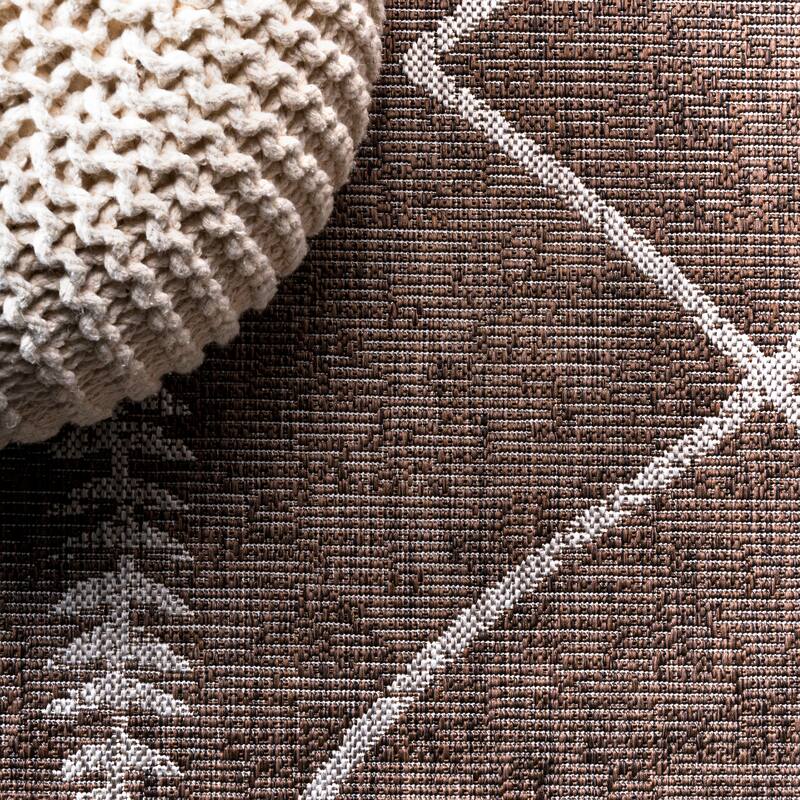 JONATHAN Y Kafel Tribal Diamond Trellis Indoor/Outdoor Area Rug