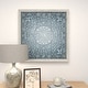 preview thumbnail 10 of 15, Blue Metal Scroll Home Wall Decor with Embossed Details