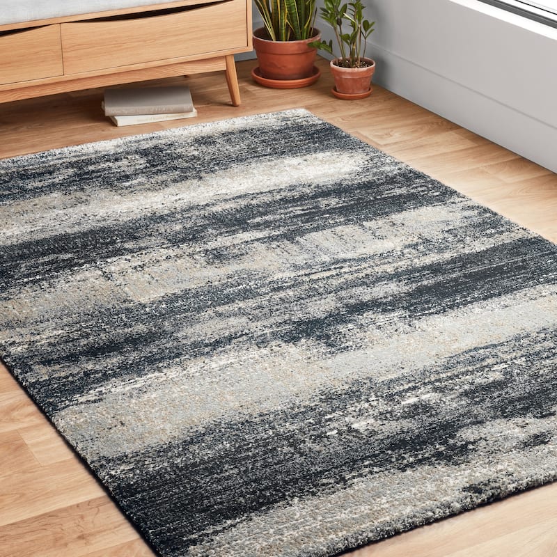 Alexander Home Glacier Stone Abstract Modern & Contemporary Rug