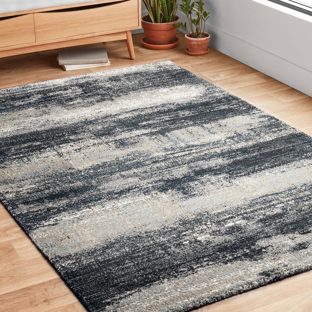 Alexander Home Glacier Stone Abstract Modern & Contemporary Rug