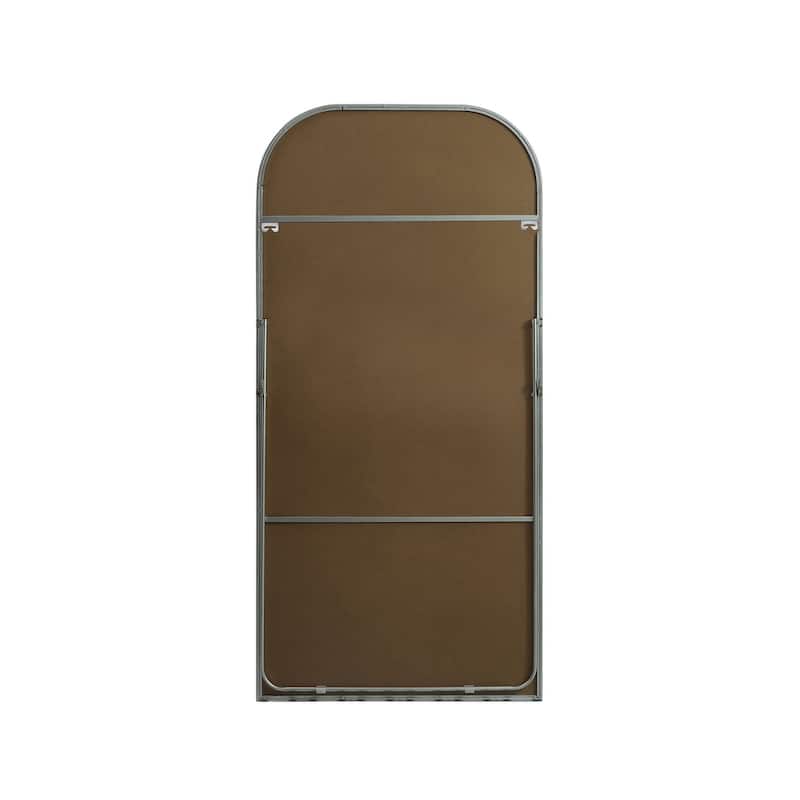 Indigo Home Metal Frame Arch Full Length Mirror 35x72 Inch