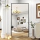 preview thumbnail 64 of 75, Modern Full Length Floor Mirror Freestanding Mirror 71x28 - Black