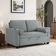 preview thumbnail 41 of 140, 3-in-1 Corduroy Sleeper Sofa Pull-Out Bed Convertible Adjustable Loveseat with USB Port