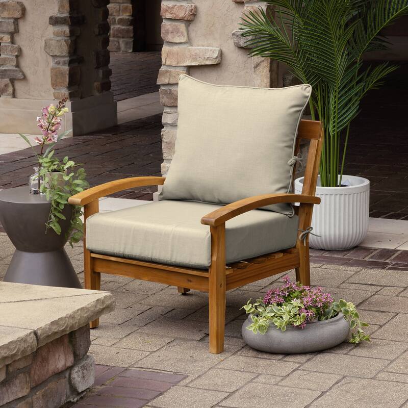 ARDEN Foam Outdoor Deep Seat Cushion Set, 24 x 24