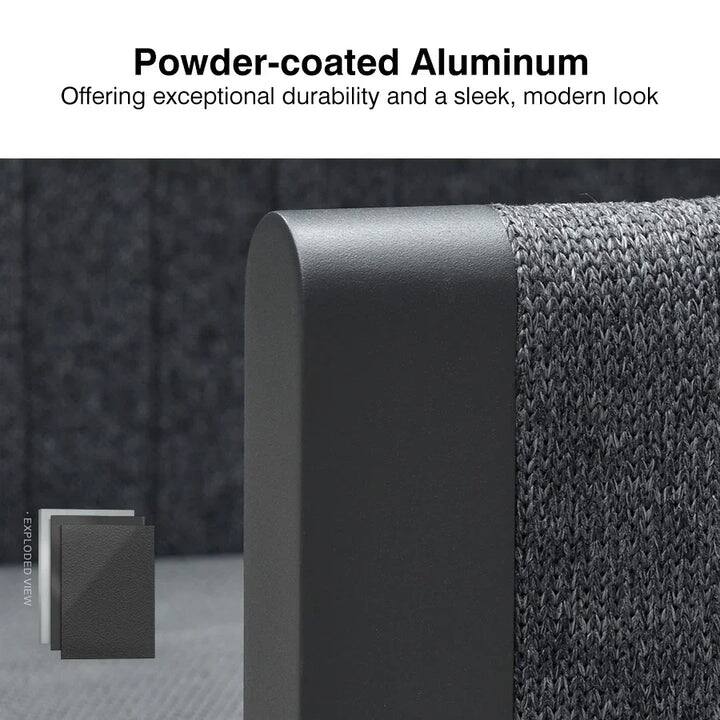 PURPLE LEAF Sanori U-Shaped Patio Conversation Set with Grey Ottoman and Cushion for Poolside Graden