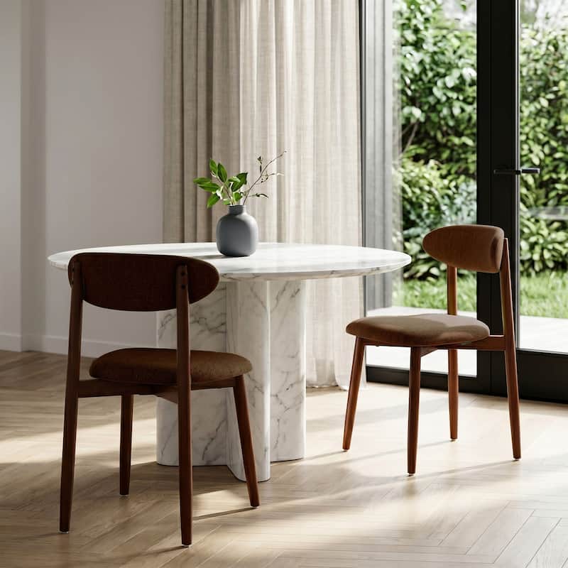 Modern Upholstered Linen Kitchen Dining Chair