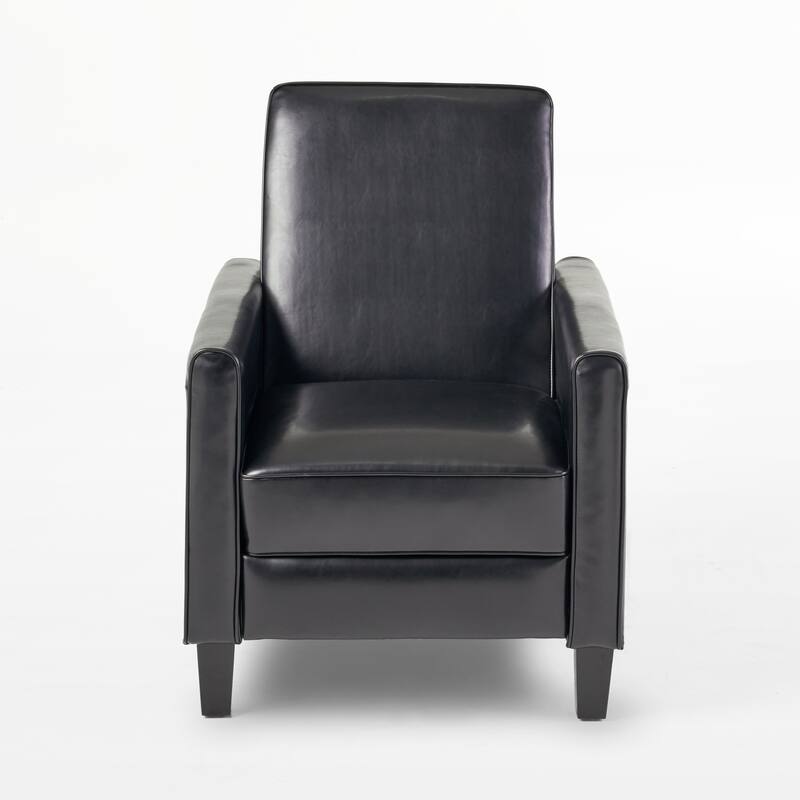 Pushback Recliner Chair, Fax Leather Armchair Push Back Accent Chair for Living Room, Home Theater Single Sofa Club Chair