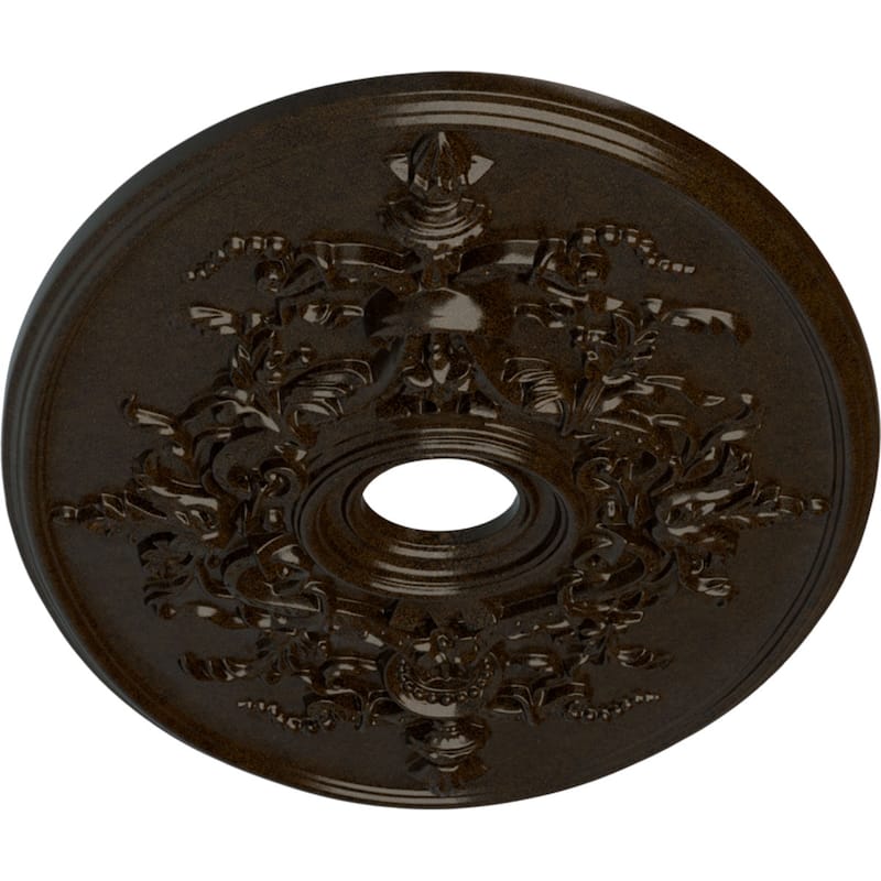 30 3/4"W x 21/14"H x 3 7/8"ID x 1 5/8"P Alexa Ceiling Medallion