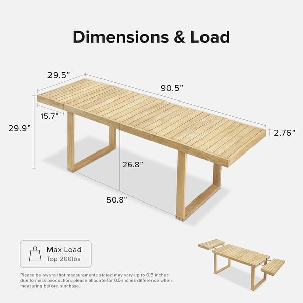 dimension image slide 1 of 4, mopio Bruno Outdoor Dining Set