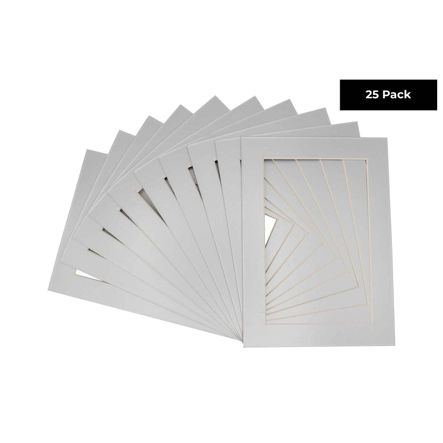 Cardboard Picture Frames 4x6 White (25 Pack) 