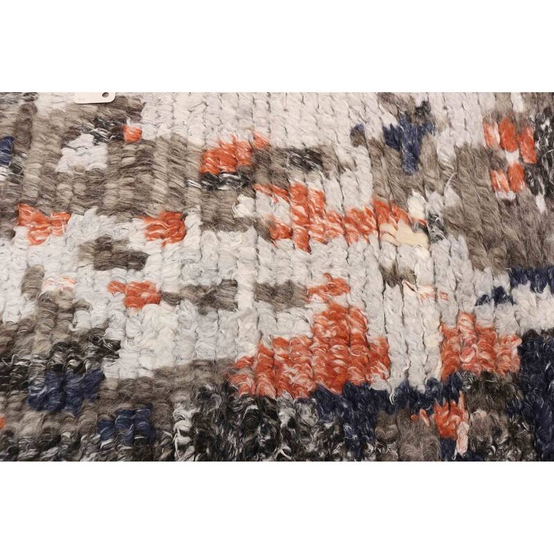 ECARPETGALLERY Hand-knotted Tangier Light Grey Silk, Wool Rug - 8'2 x 9'8