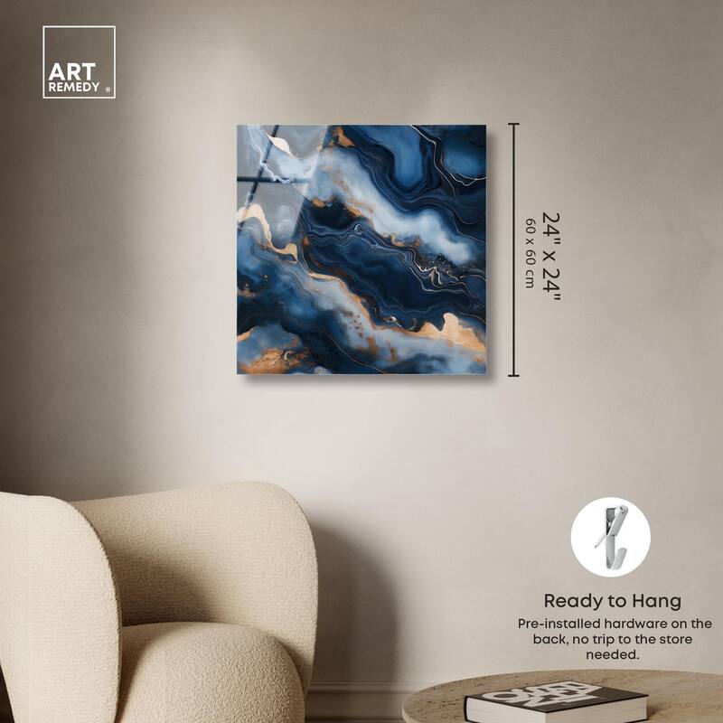 Deep Sea Geode IV Acrylic by Art Remedy, Ready to Hang
