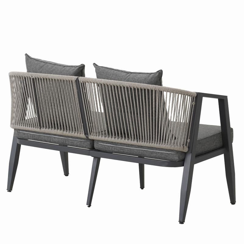 4-Piece Outdoor Seating Groups with Removable Cushions for Patios Lawns and Poolsides