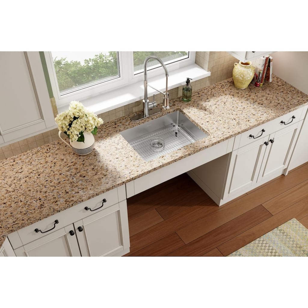 Elkay Crosstown Stainless Steel 25" x 22" x 6", Single Bowl Dual Mount ADA Sink Kit