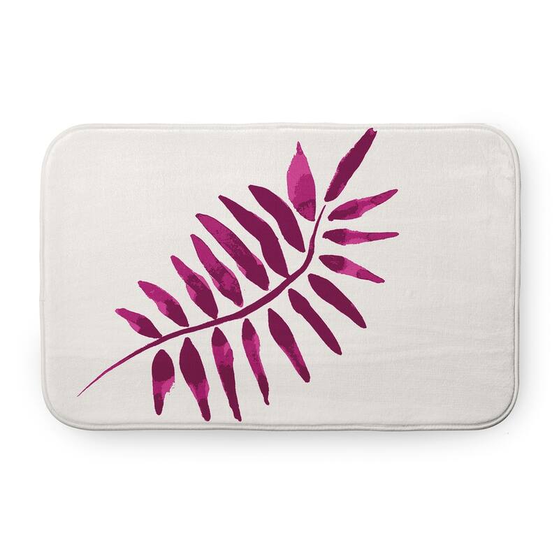 Frond 2 Bathmat - 24" x 17" - Purple