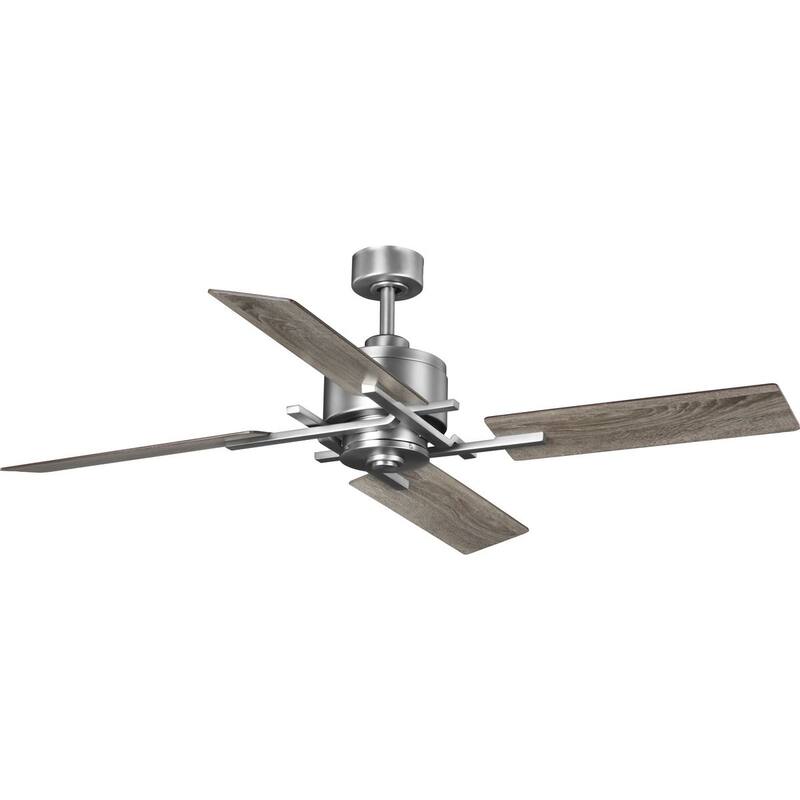 Bedwin Collection 56" Four-Blade Antique Nickel Ceiling Fan - 11.020" x 23.300" x 13.380"