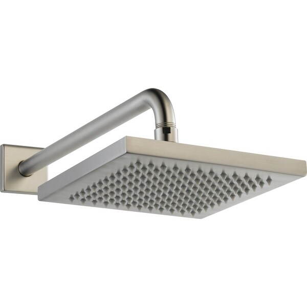Delta 57740 2.5 GPM Arzo 8" Wide Rain Shower Head with Shower Arm, Flange and Touch-Clean Technology