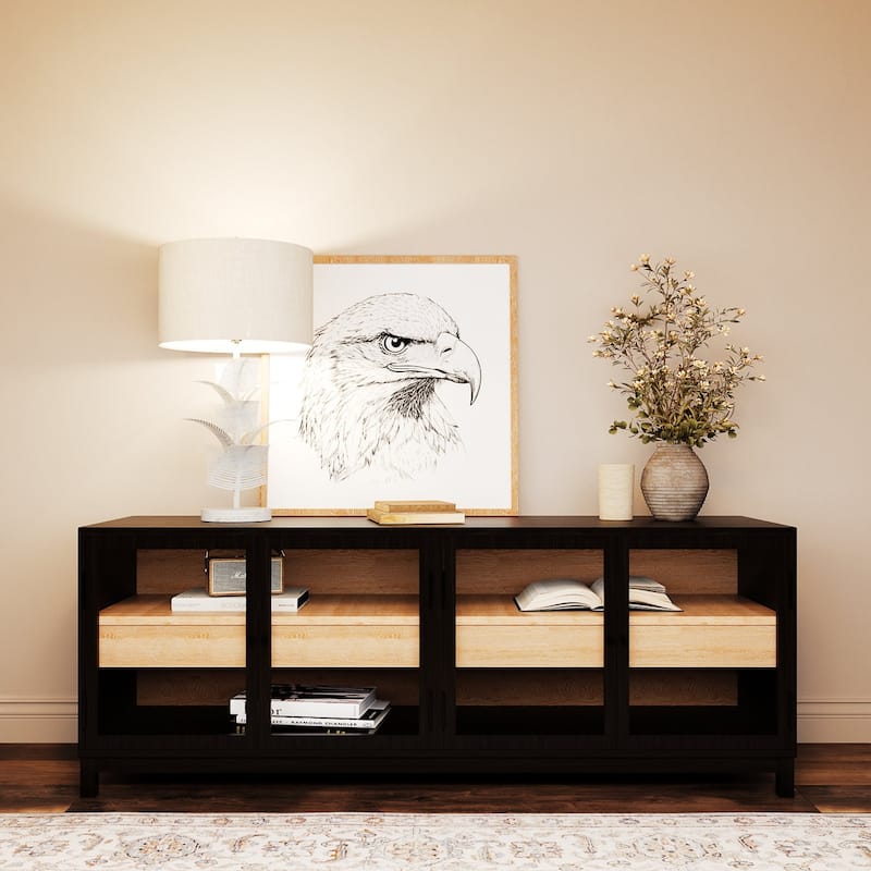 Acroma Demrul Table Lamp with Metal Leaves rod - 1-light