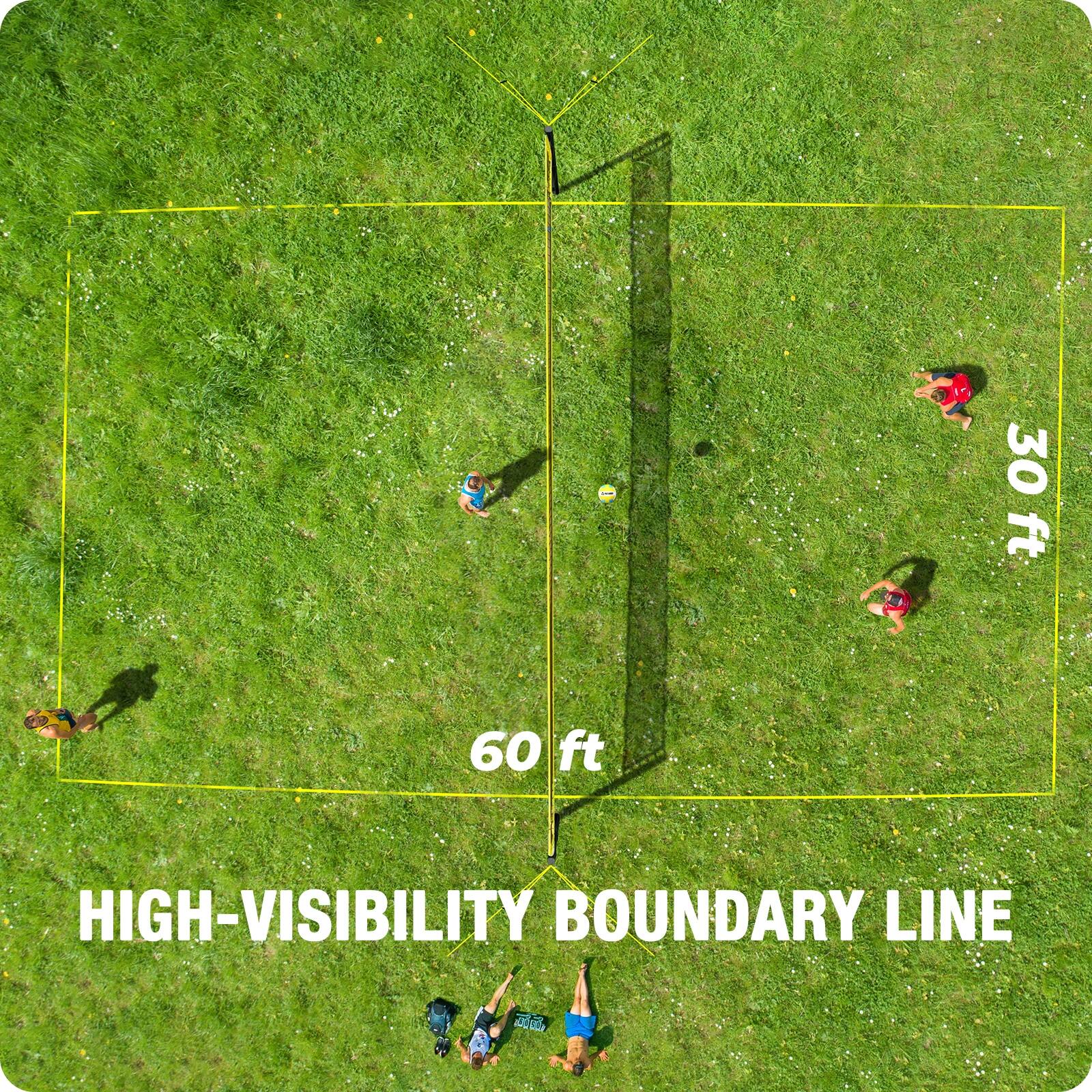 Outdoor Portable Volleyball Net Set System Quick & Easy Setup