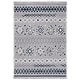 preview thumbnail 8 of 23, SAFAVIEH Marrakesh Sunneva Moroccan Boho Rug 4' x 6' - Grey/Navy - Rectangle