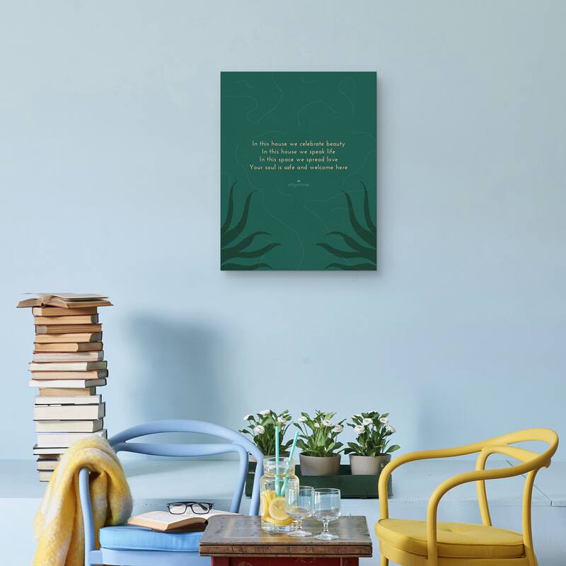 In This House by Princella Canvas Art Print