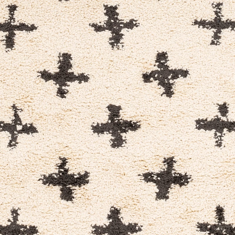 Livabliss Georgie Moroccan Geo Shag Area Rug