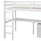 preview thumbnail 24 of 28, Kid Bed Frame Wood Twin Loft Bed with Under-bed Built-in Desk and Storage Cabinet